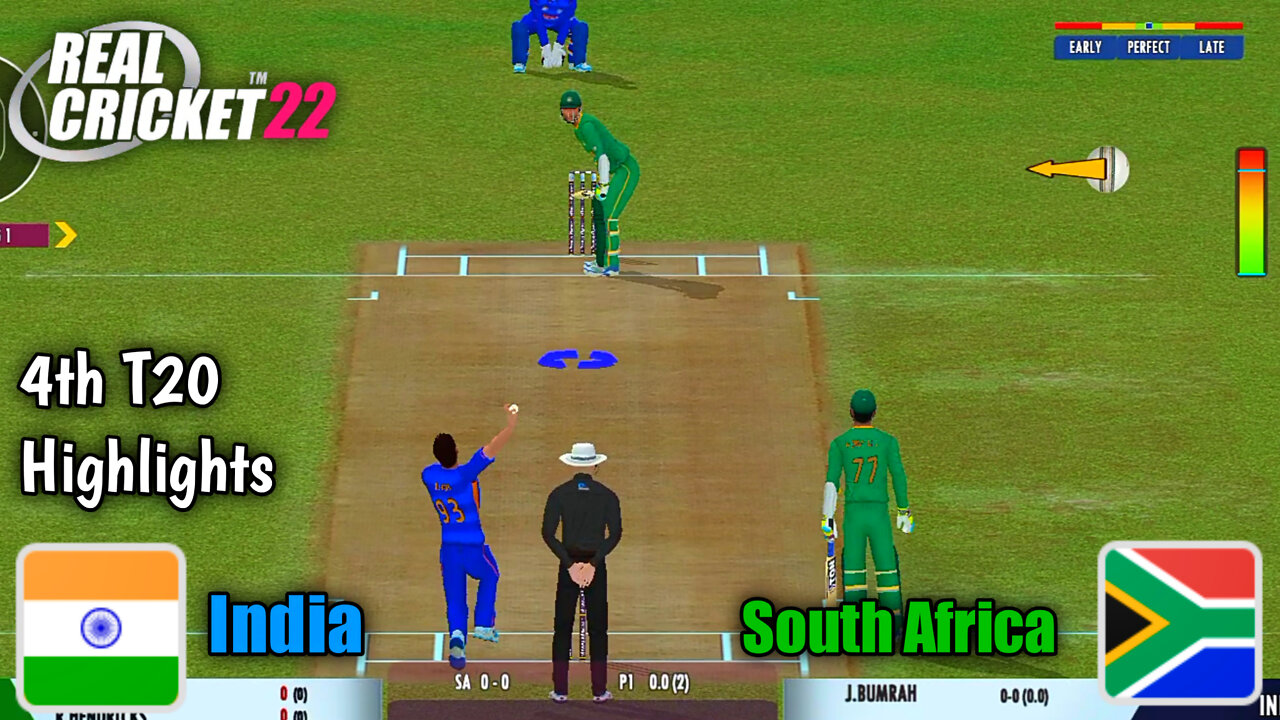 Real Cricket 22 - IND VS SA 4th T20 Highlights