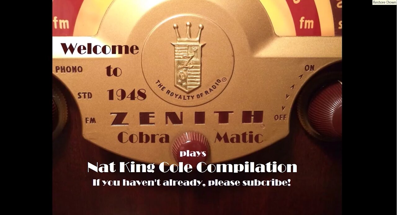 1948 Zenith Cobramatic Plays A Nat King Cole Compilation