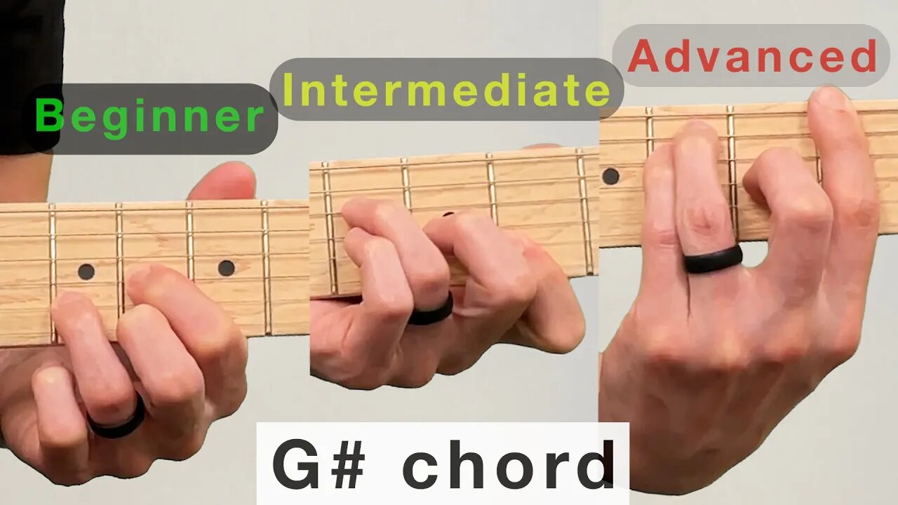 G sharp chord on guitar 🎸 How to play the G# or Ab chord on guitar 🎸 lesson tips tutorial learn