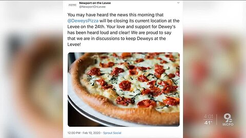 Dewey’s Pizza to close Newport on the Levee location