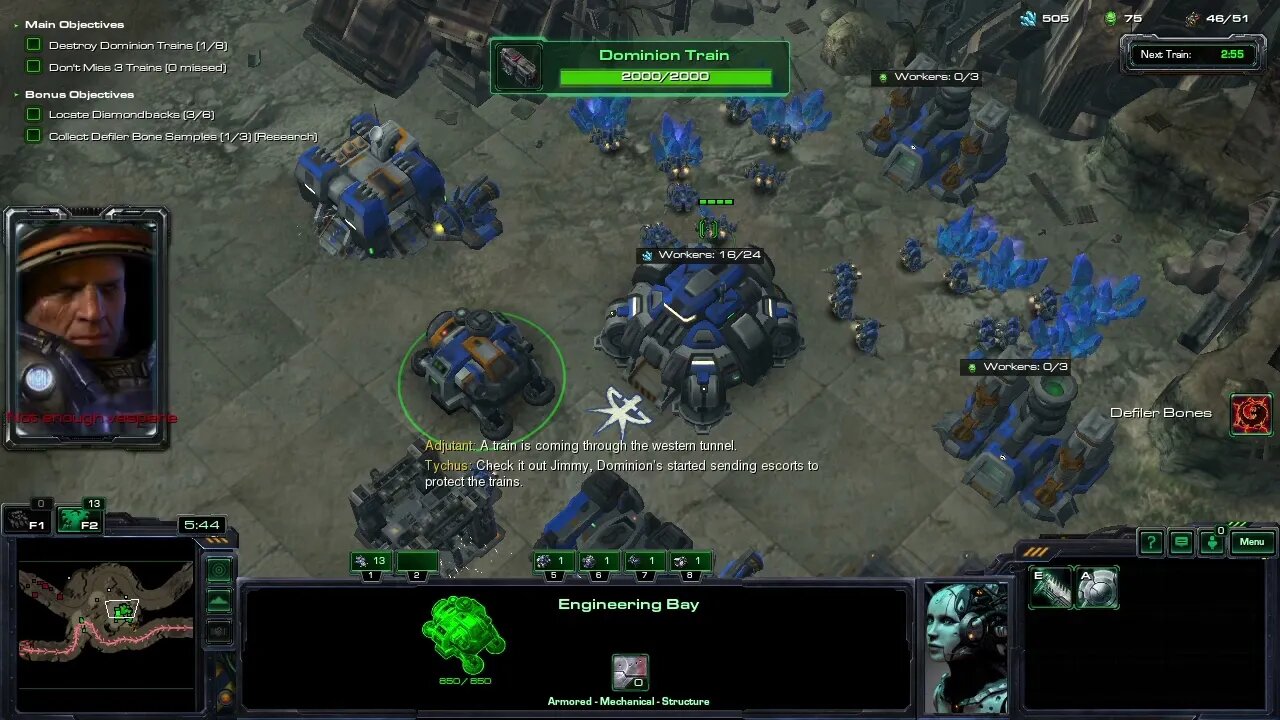 StarCraft 2 Wings Of Liberty; normal POTATO gameplay; The Great Train Robbery of DOOM