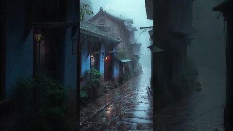 深度睡眠·提高睡眠质量放松身心的街道雨声音乐快速入睡进入梦乡BGM#shorts #sleep #rain #rainsounds #shortsvideo #sleepmusic