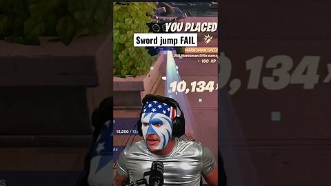 Stupid sword jump fail made me RAGE #fortnite #shorts #fortniteshorts