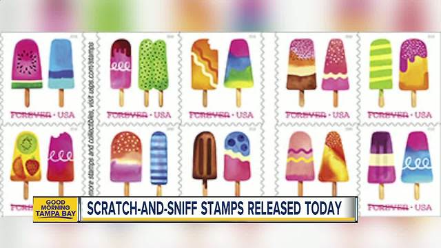 First-ever Scratch-and-Sniff stamps now on sale