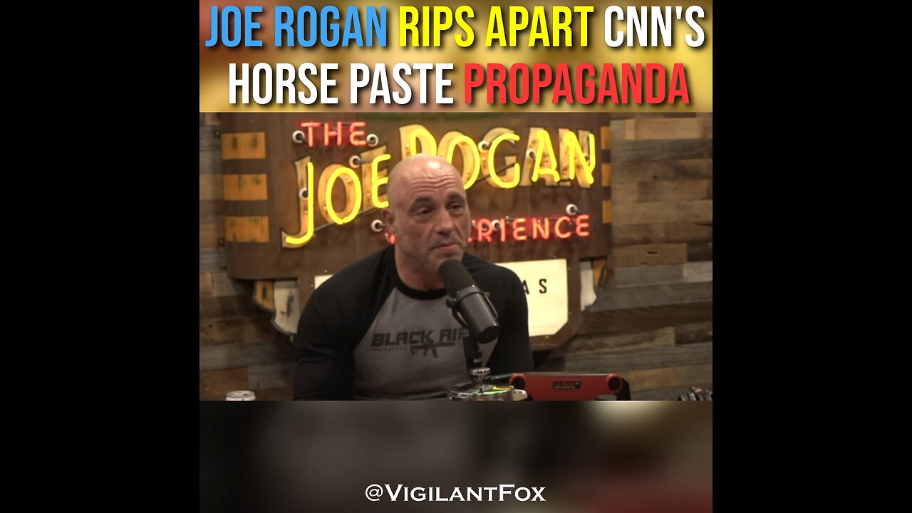 JOE ROGAN TORCHES CNN FOR “HORSE PASTE” HIT JOB