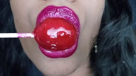 LOLLIPOP ASMR PINK LIPS #viral #asmr #satisfying