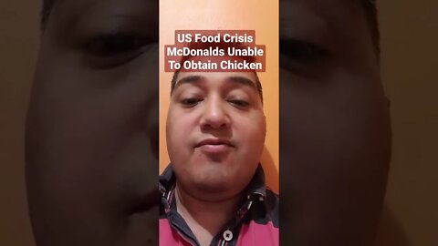 #US #Food #Crisis #McDonalds Unable To Obtain #Chicken https://t.me/IndependentNewsMediaChat