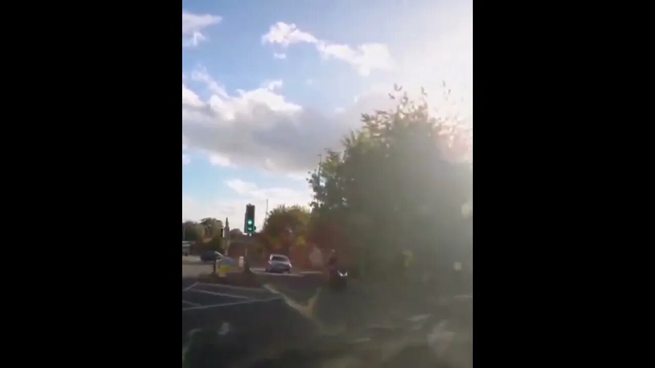 Dumb biker cuts off car #dashcam