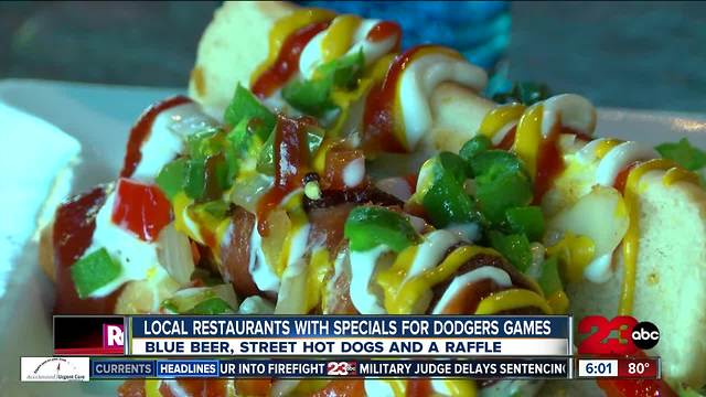 Where you can get food and drink specials for the Dodgers game tomorrow