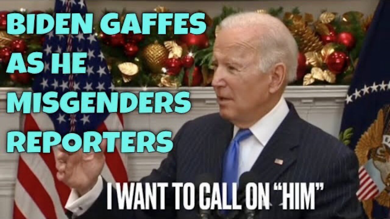 LOL! Biden Misgenders Reporters and Confusion ensues