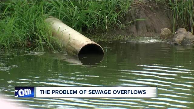 The problem of sewage overflows with heavy rain