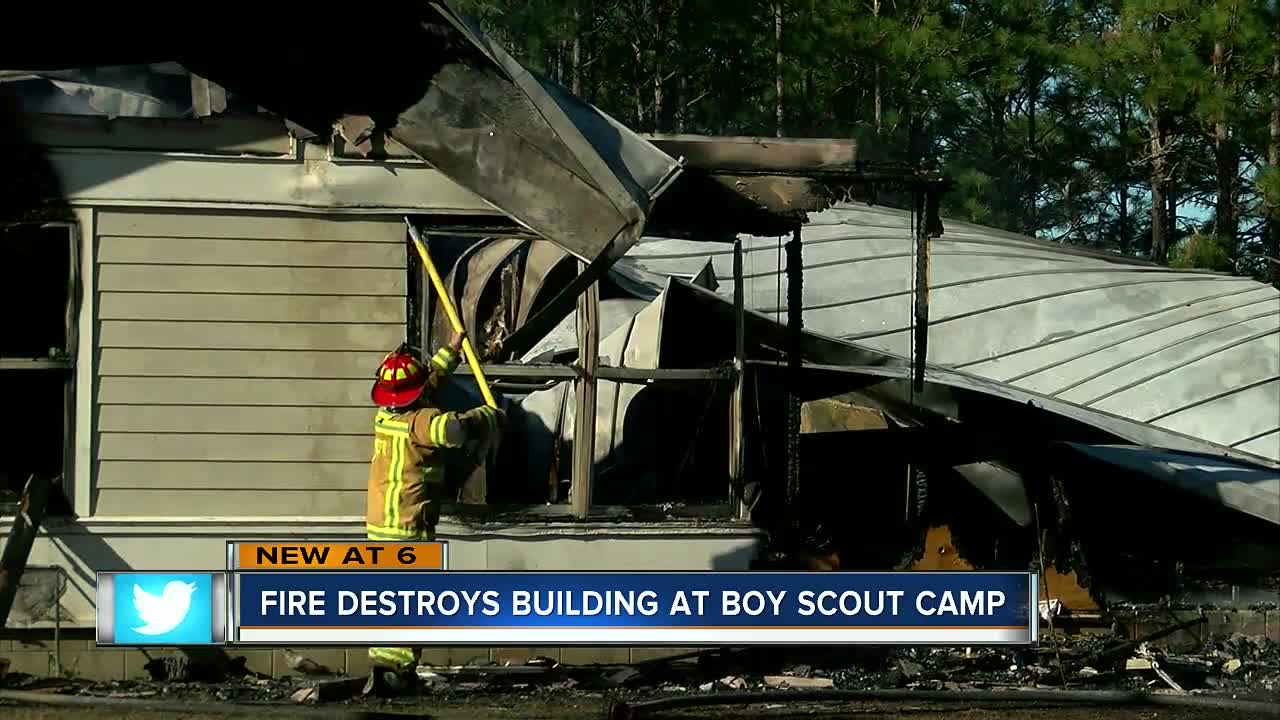 Administration building at popular Boy Scout Camp destroyed in fire