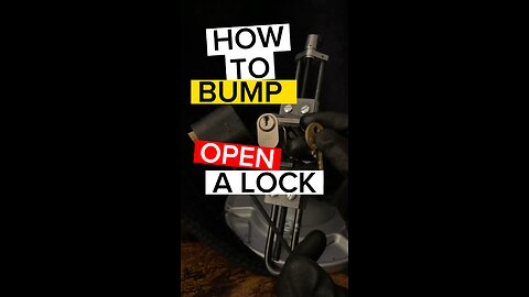 How to BUMP OPEN a lock