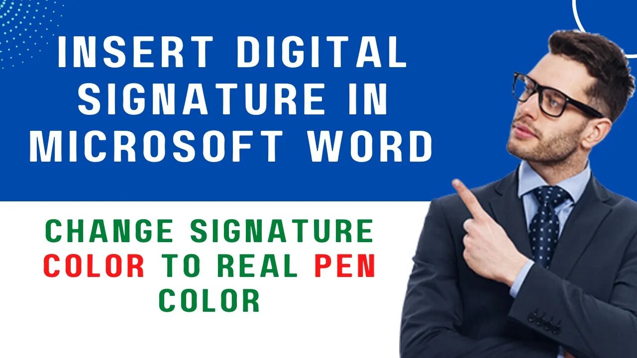 How to Insert Digital Signature in Microsoft Word