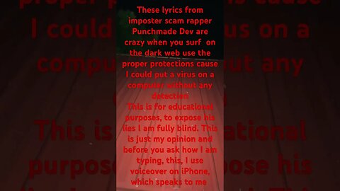 Blind man articulating fake scam rapper Punchmade Dev #PunchmadeDev #Scams #Shorts #Blind #Scam