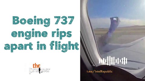 Boeing 737 engine rips apart in flight