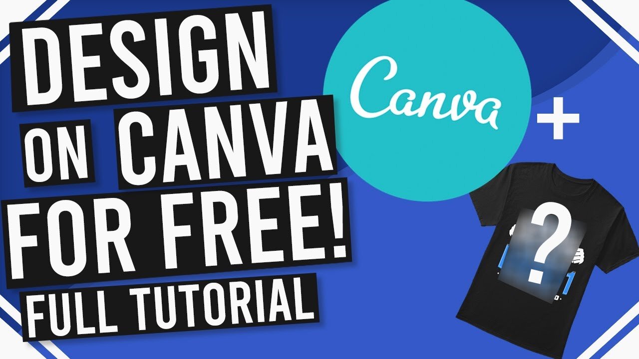 Print On Demand Design Tutorial using Canva | Full Step by Step Tutorial