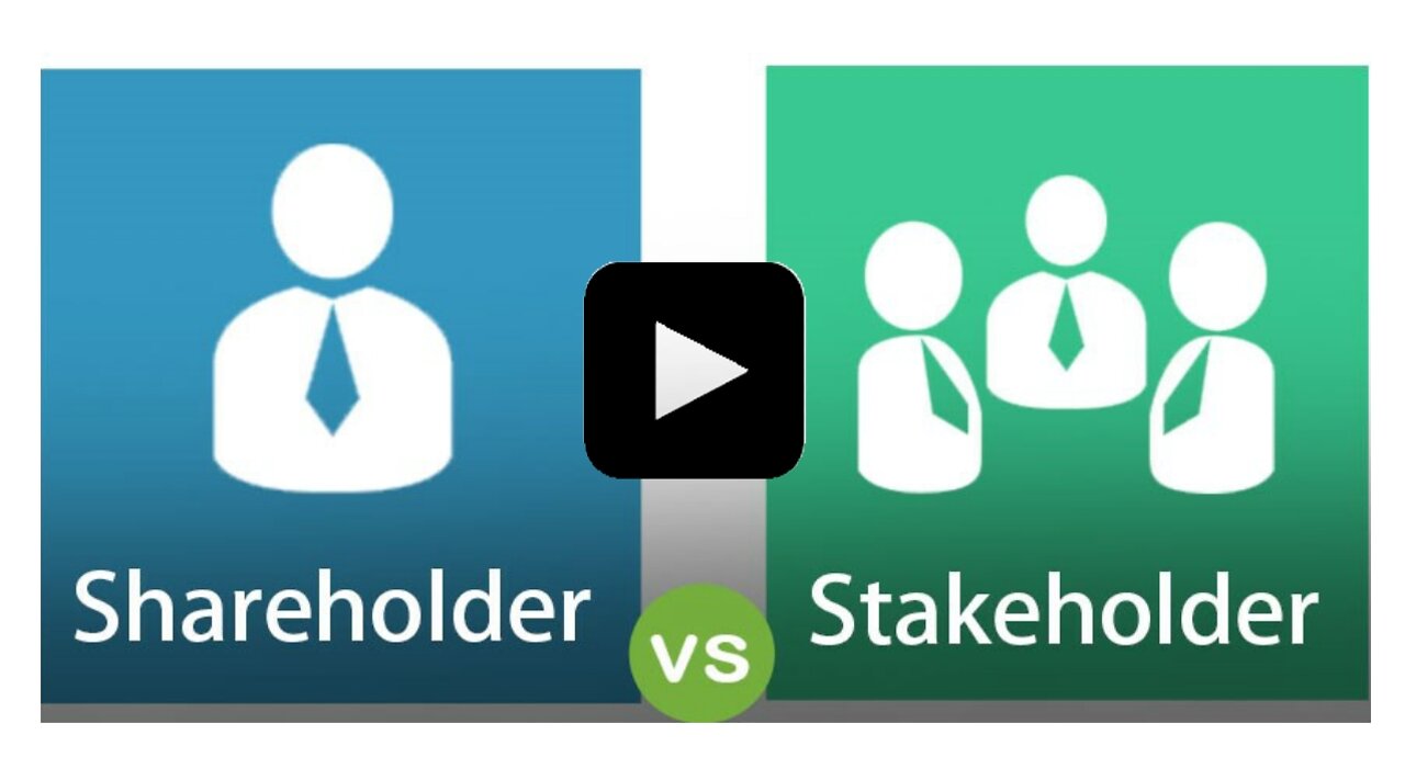 When Globalist talk Stakeholder vs Shareholder