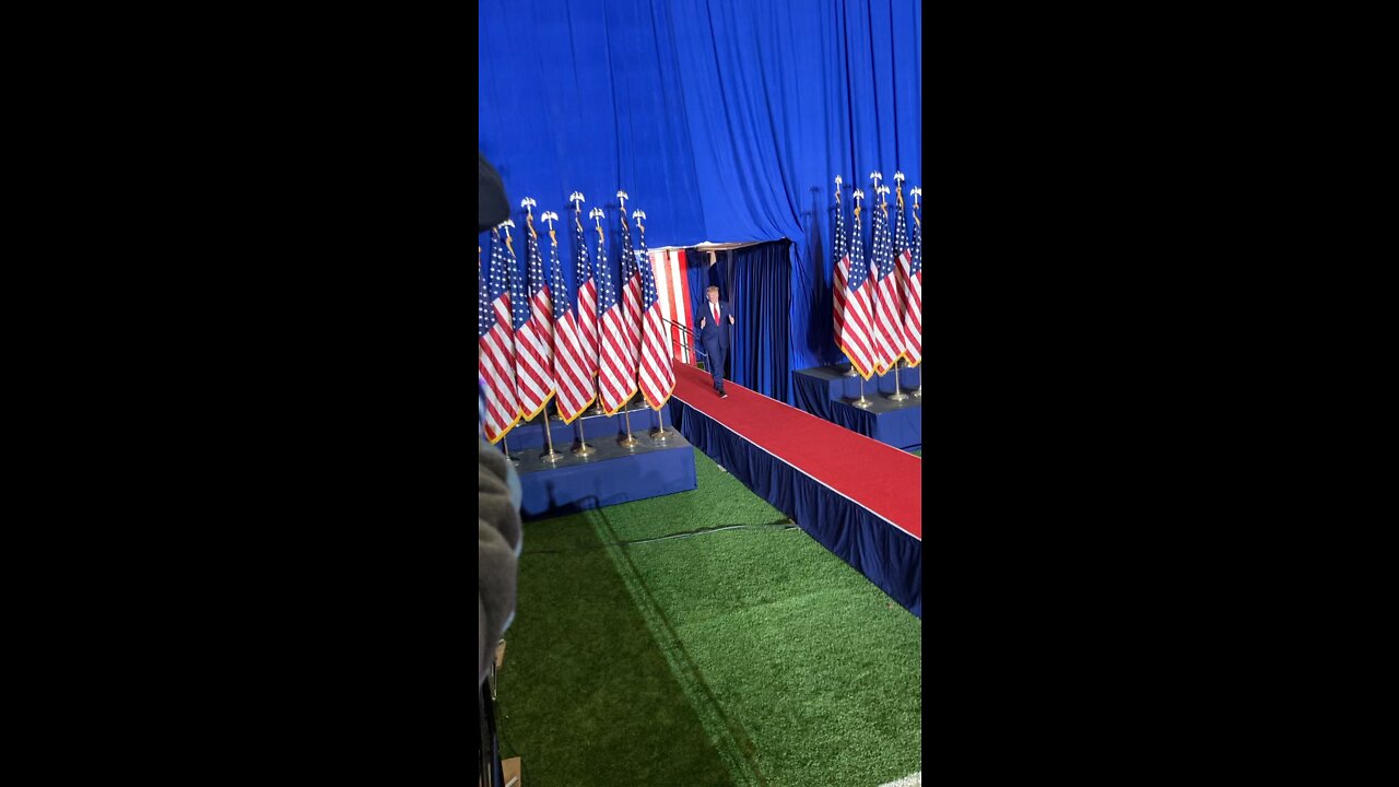 President Trump’s Entrance in Michigan (at the rally)