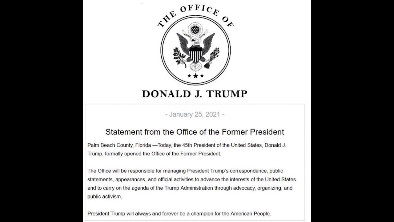 Trump opens a new office, the globalists move forward with agenda