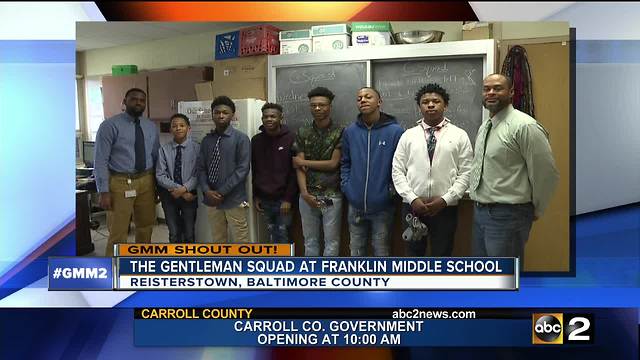 Good morning from the Gentleman Squad at Franklin Middle