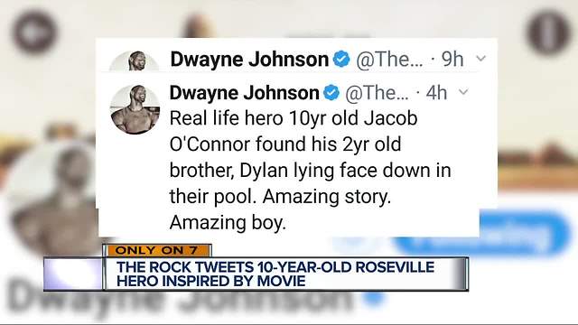 The Rock responds to 7 Action News story about boy saving his brother