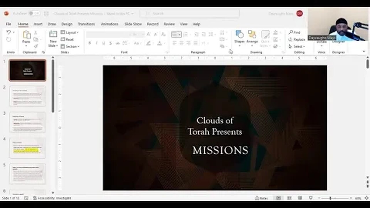 Clouds of Torah Presents: Missions