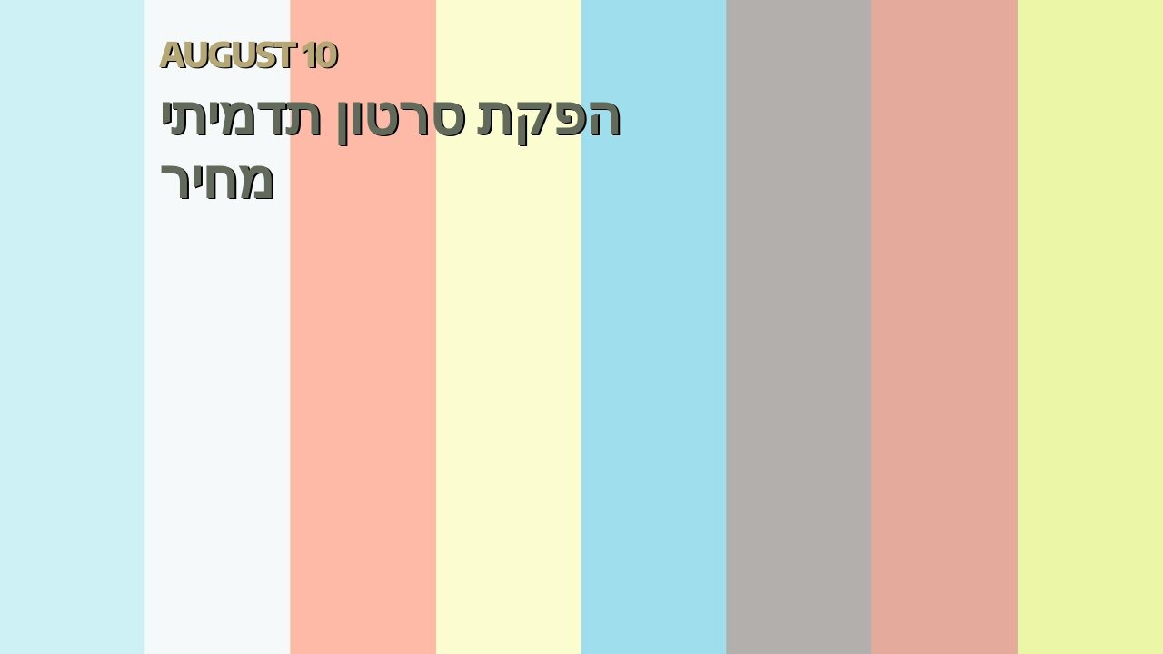 הפקת סרטון תדמיתי מחיר