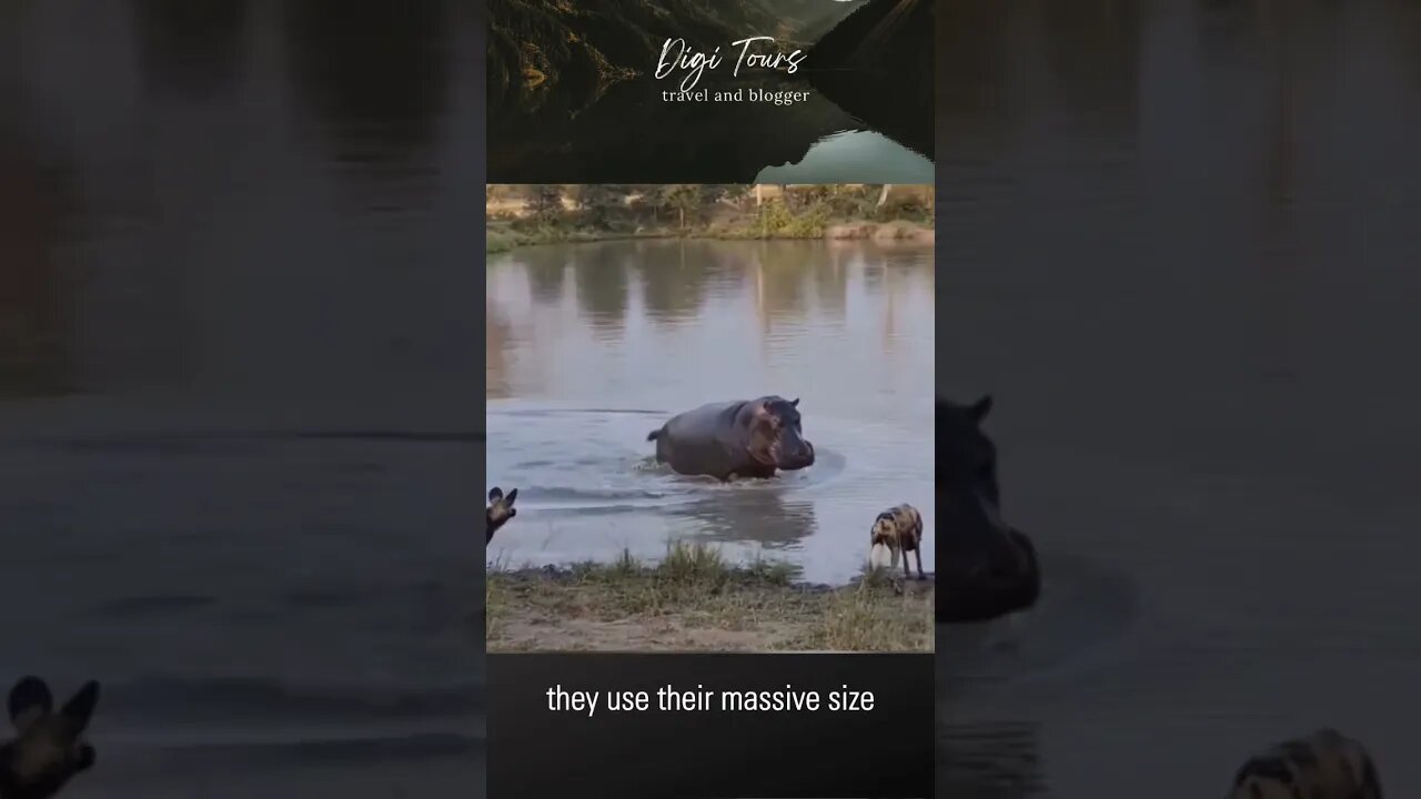 "Aggressive Hippo Attacks - Close Encounter with a Wild Beast!"