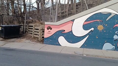 a quick look at some artwork on Norfolk Ave in Roxbury