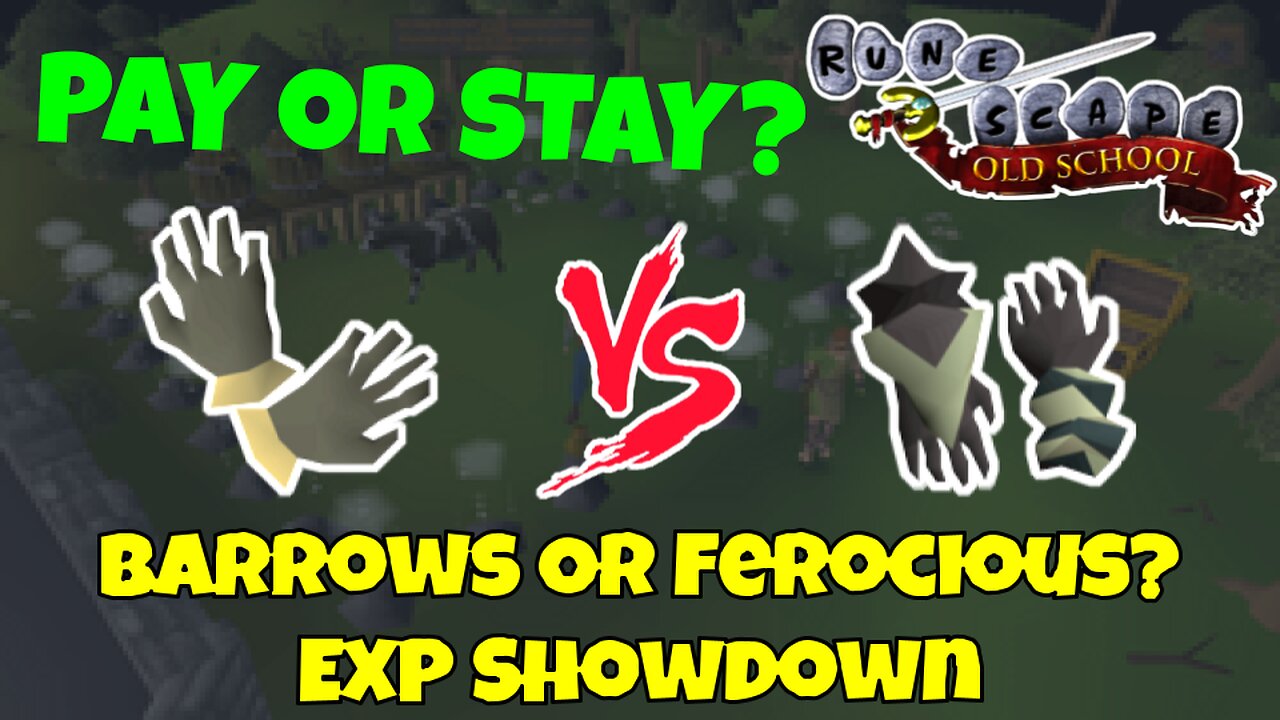 Pay or Stay #42 | Barrows Gloves vs Ferocious Gloves | OSRS NMZ