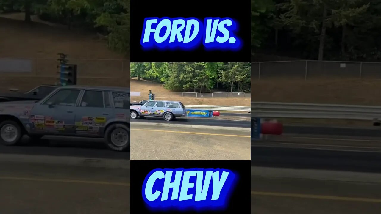 Ford vs. Chevy Drag Race! Who Won? #shorts