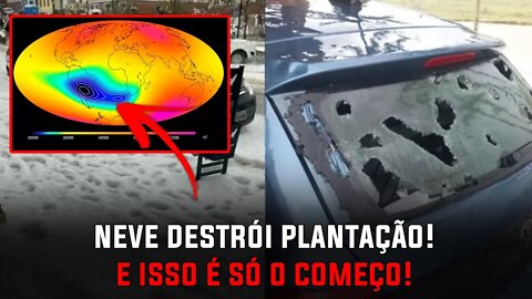 Neve destrói plantação, alaga casa e interdita rodovia em Minas Gerais - Sobrenatural - UFO OVNIs