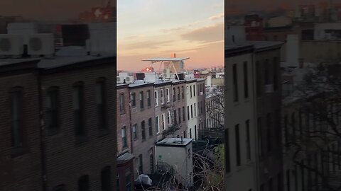 Sun rising with reflections in Brooklyn Jan 1, 2023 #Shorts # Sunrise #Brooklyn