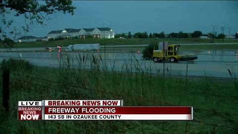 BREAKING: Flooding closes I-43 in both directions in Ozaukee County