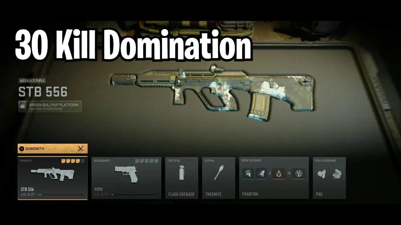 30 Kill Domination with STB 556 (AUG) in El Asilo - Call of Duty: Modern Warfare II (Playstation 5)