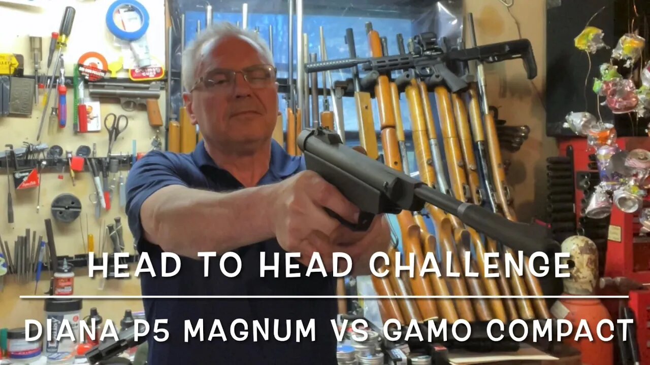 Head to head challenge RWS Diana P5 Magnum vs Gamo Compact couple high class 177 pistols duke it out