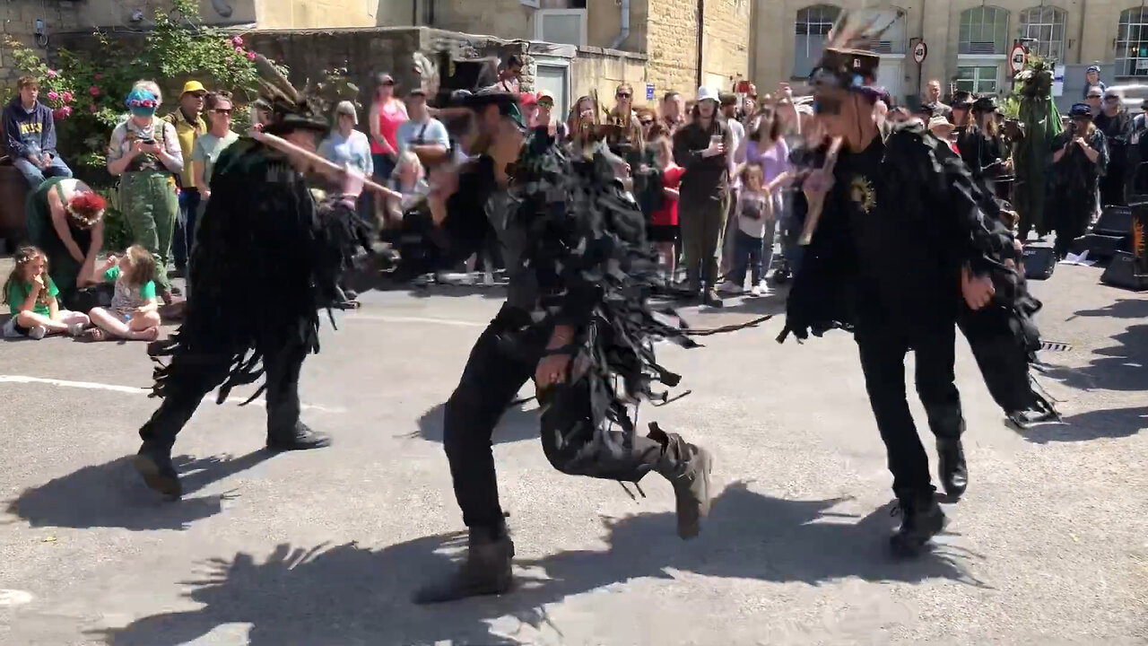 Beltane Border Morris - Stone Circle - The Swan - Green Man Festival - Bradford-on-Avon - 2022