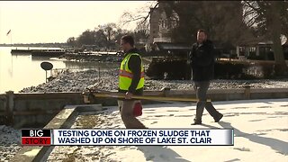 Taking action for you by testing the sludge on Lake St. Clair