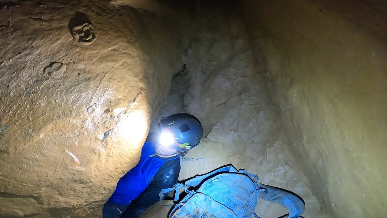 Claustrophobic Crawl Into The Volcano Room Pettyjohn Cave