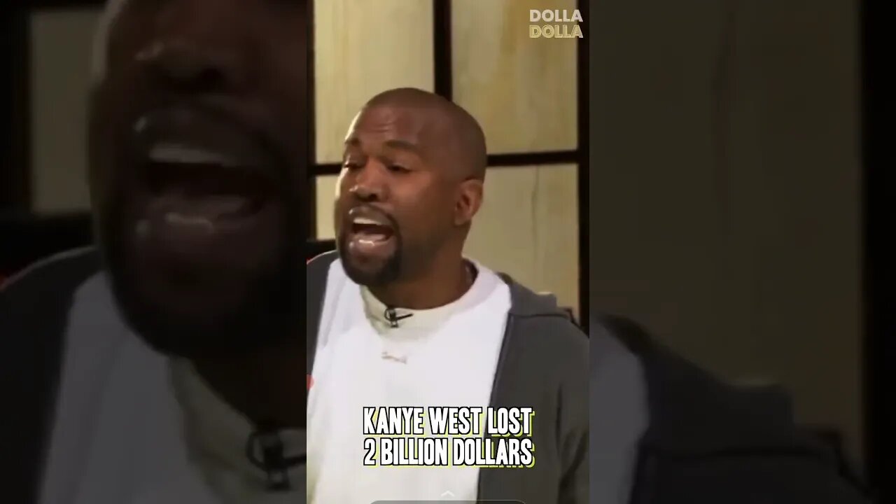 Kayne west Lost 2 Billion dollars in one day #kanyewest #ye #shorts #celebrity #rap #famous #west