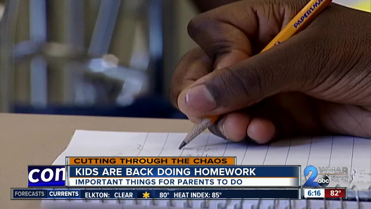 Teaching your kids to tackle their load of homework