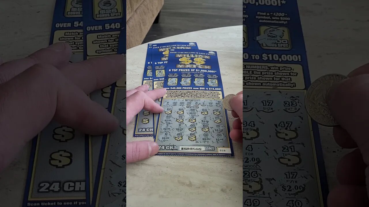 WINNING Two Lottery Ticket Scratch Offs!