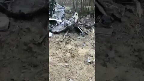Ukraine War - Kherson, downed helicopter
