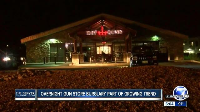 Police: Thieves pull door off Castle Rock gun shop, steal weapons