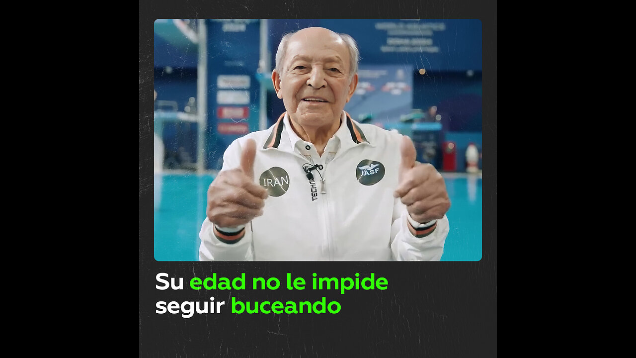 Buceador iraní de 100 años sigue entrenando pese a su edad