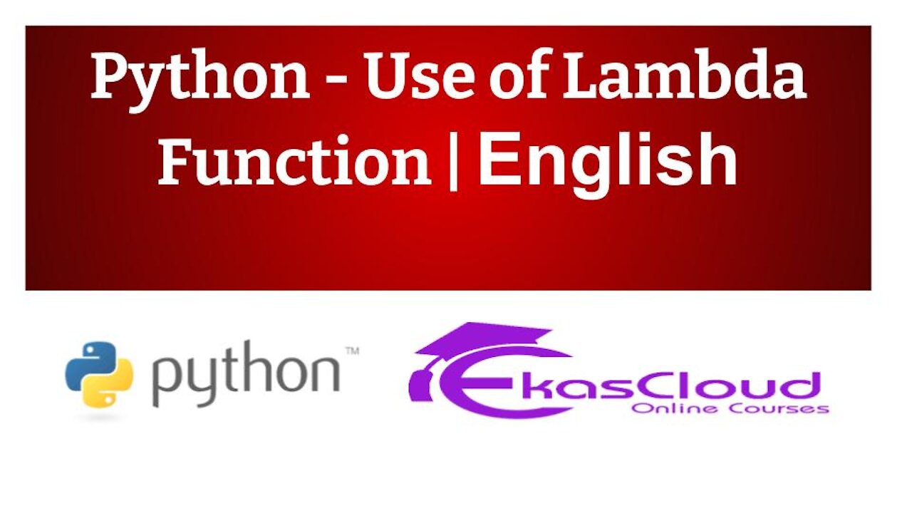 #Python - use Of Lambda Function | Ekascloud | English