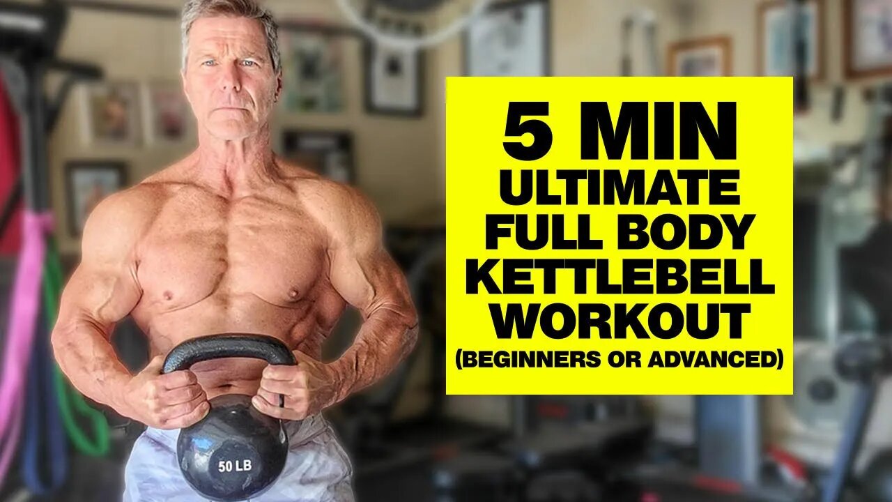 5 Min ULTIMATE Full Body Kettlebell Workout | (Beginners or Advanced)
