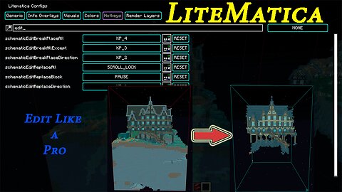 Minecraft Litematica (Did you know) Editing could be so easy?