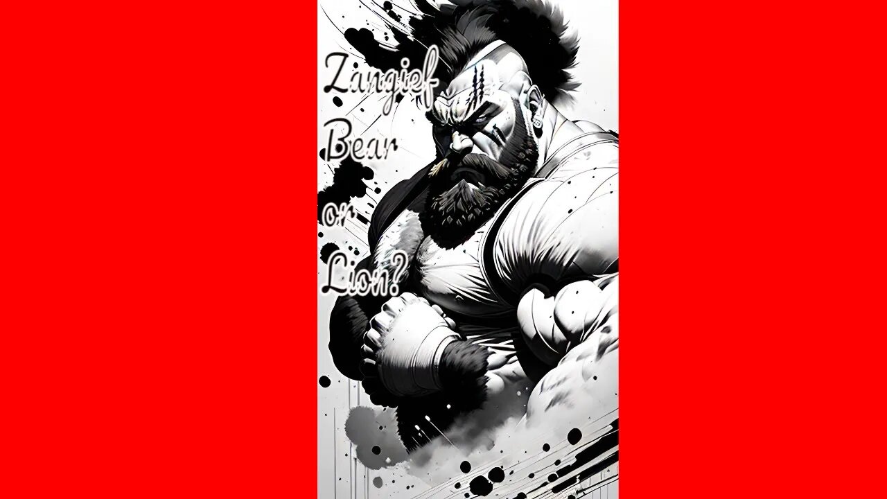 Zangief: Bear or Lion?#shorts #speedsketching